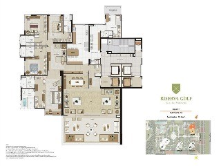 RISERVA GOLF VISTA MARE RESIDENZIALE, APARTMENT IN RIO DE JANEIRO BRAZIL, apartamento 5 quartos em Barra da Tijuca Rio de Janeiro RJ