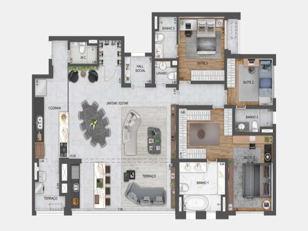 Apartamento à venda em Ibirapuera São Paulo-SP, apartment in São Paulo Brazil, apartamento alto padrão em São Paulo, apartamento alto padrão