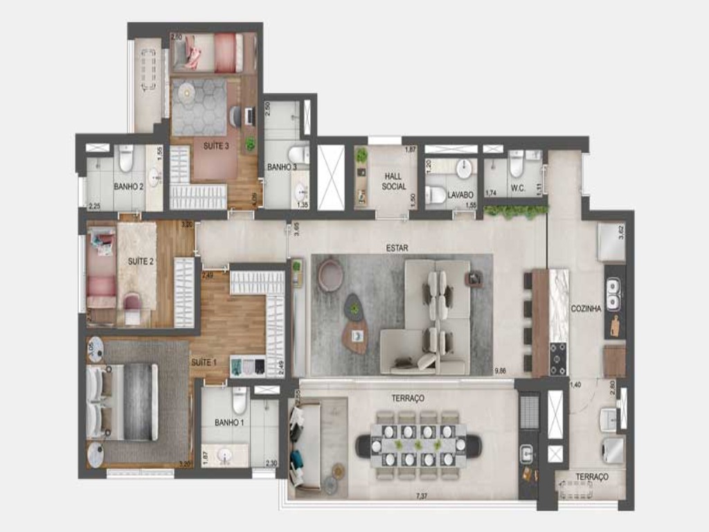 Apartamento à venda em Ibirapuera São Paulo-SP, apartment in São Paulo Brazil, apartamento alto padrão em São Paulo, apartamento alto padrão