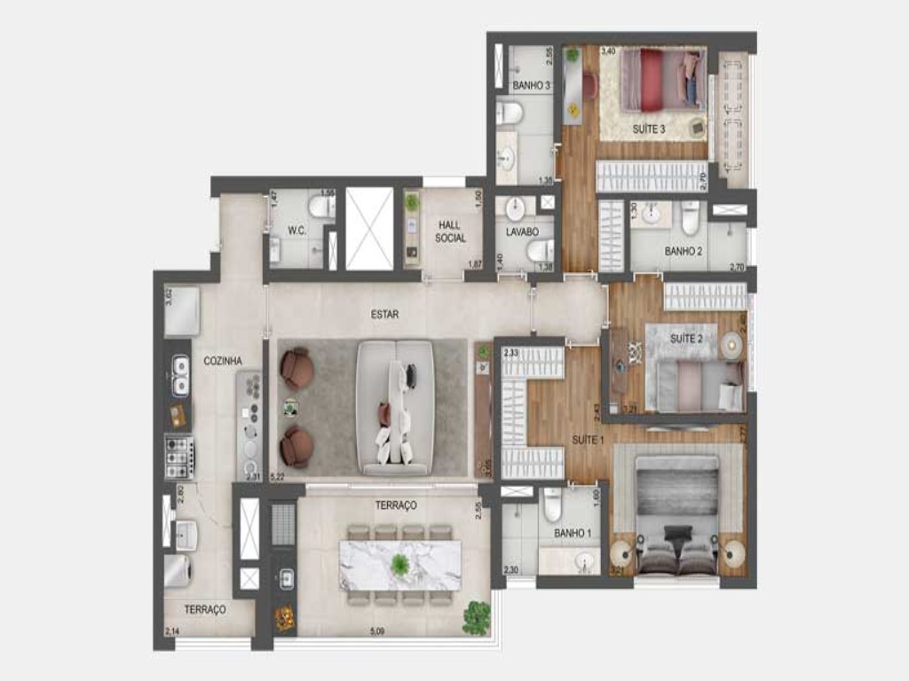 Apartamento à venda em Ibirapuera São Paulo-SP, apartment in São Paulo Brazil, apartamento alto padrão em São Paulo, apartamento alto padrão