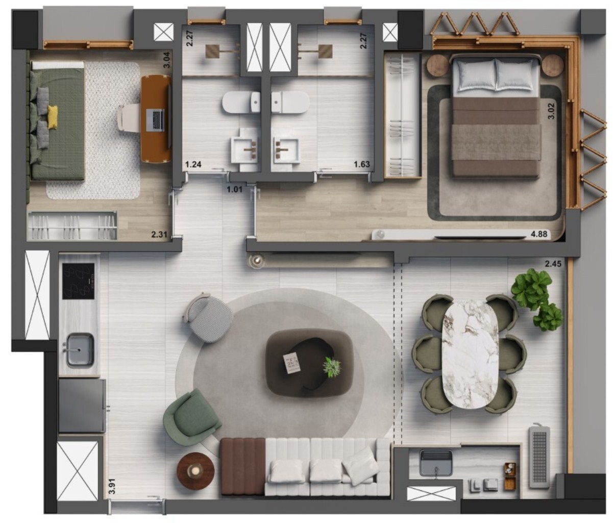 Apartamento, 2 quartos, 70 m² - Foto 25