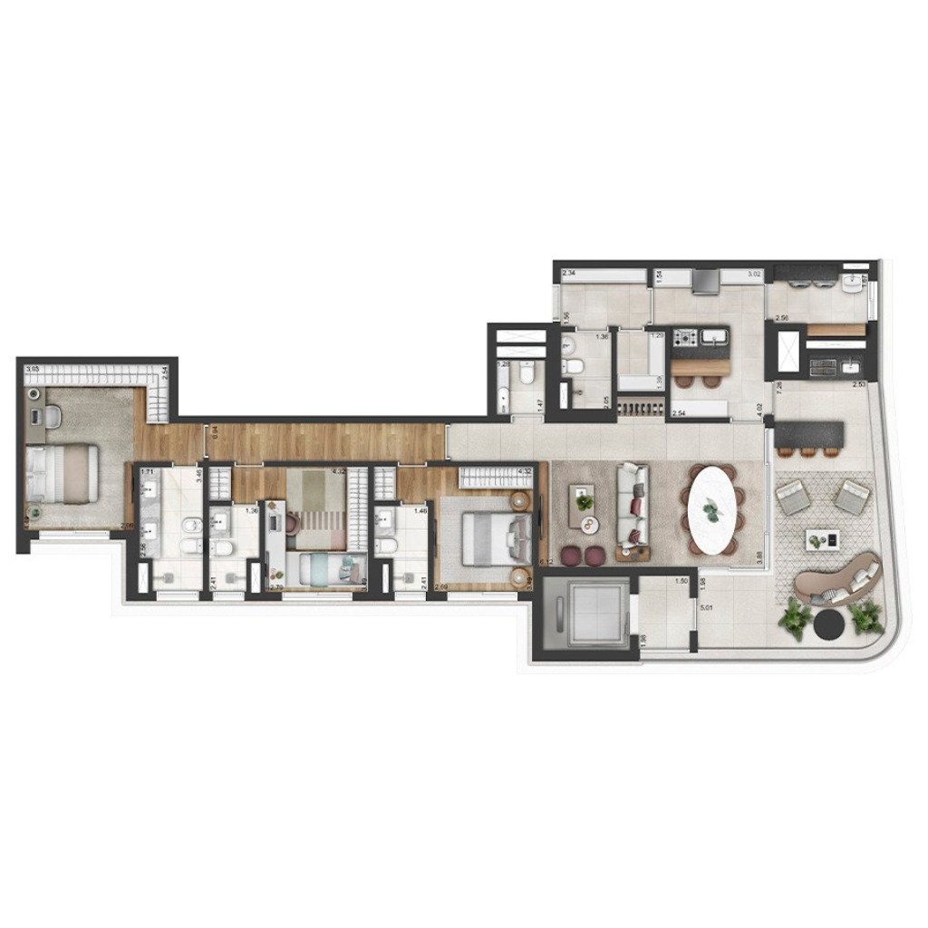 Apartamento, 4 quartos, 239 m² - Foto 64