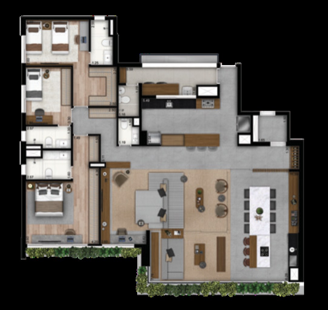 Apartamento, 4 quartos, 201 m² - Foto 19