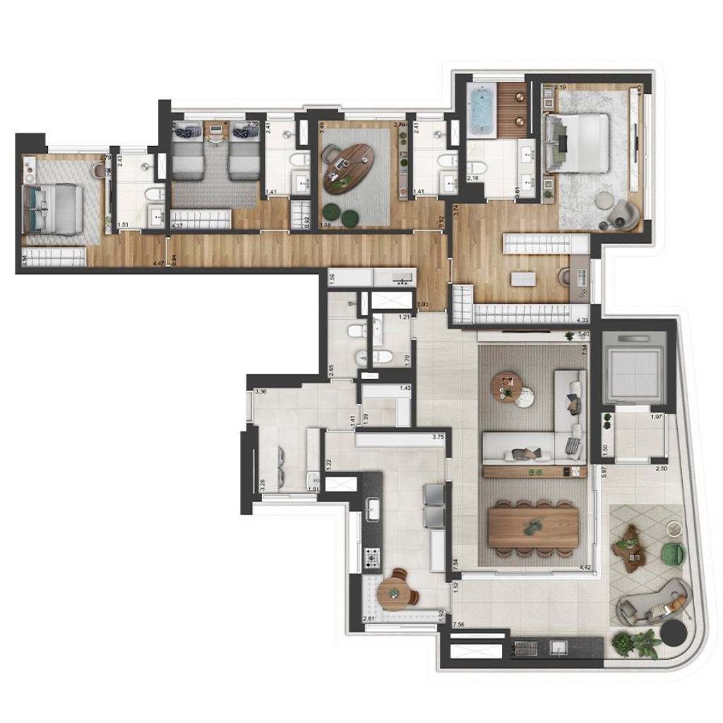 Apartamento, 4 quartos, 239 m² - Foto 67