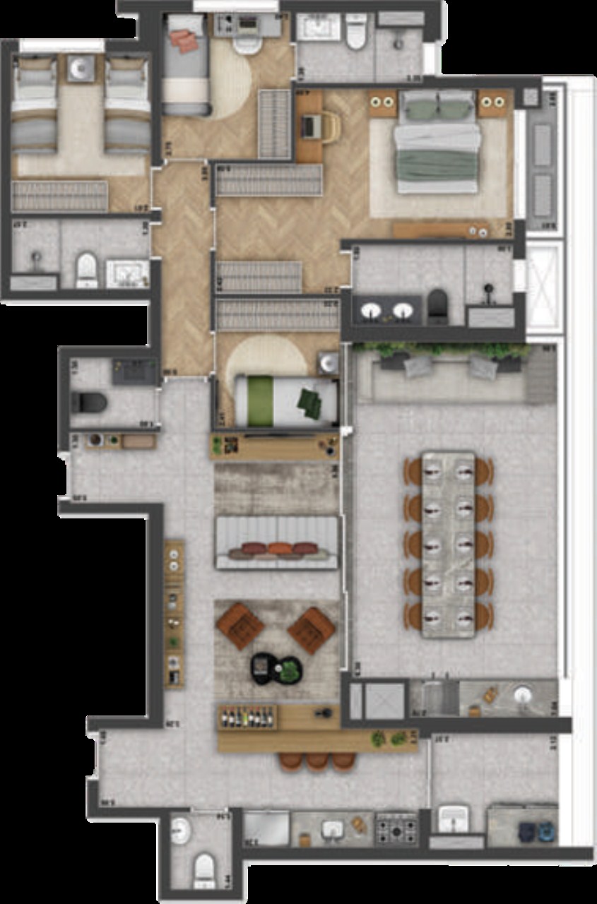 Venda - Apartamento de 4 quartos com 2 suítes na Vila Mariana, São Paulo - Condomínio Haus Mitre Reserva Vila Mariana