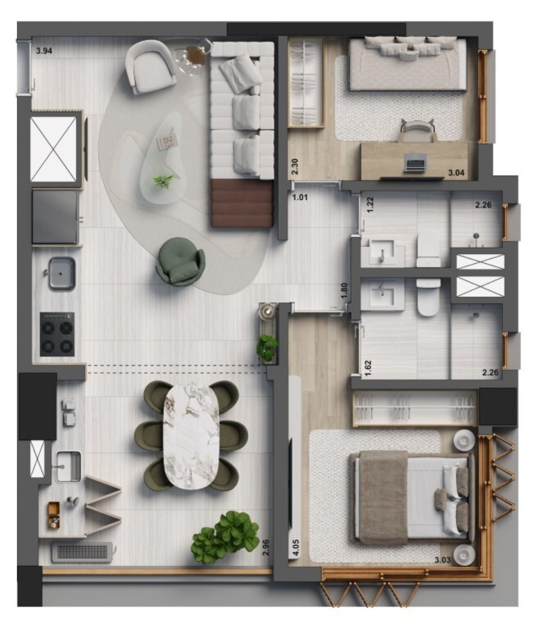 Apartamento, 2 quartos, 70 m² - Foto 24