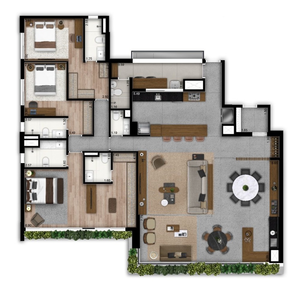 Apartamento, 3 quartos, 201 m² - Foto 19