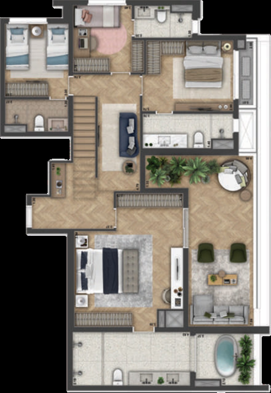 Venda - Apartamento de 4 quartos com 2 suítes na Vila Mariana, São Paulo - Condomínio Haus Mitre Reserva Vila Mariana