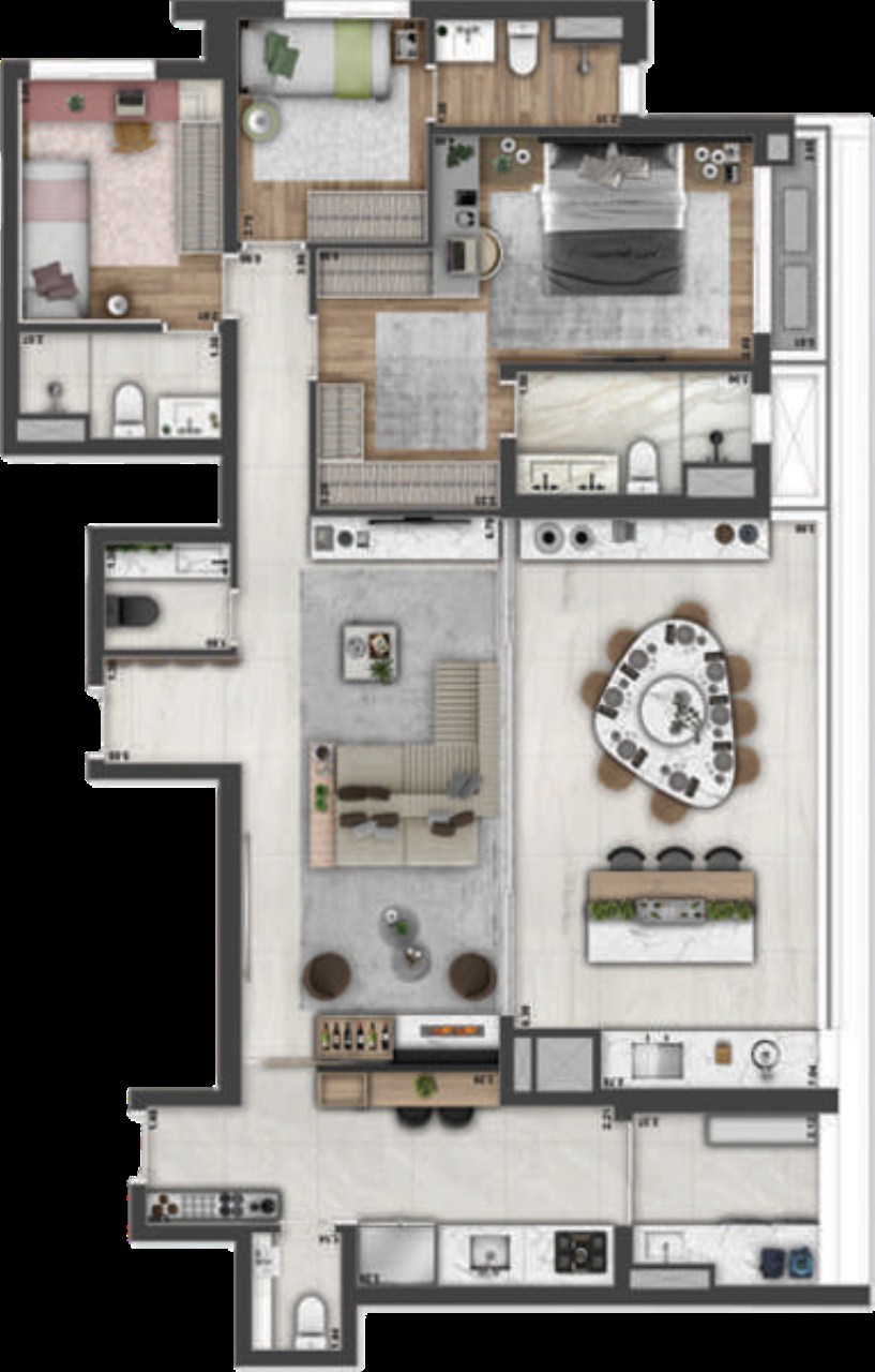 Venda - Apartamento de 4 quartos com 2 suítes na Vila Mariana, São Paulo - Condomínio Haus Mitre Reserva Vila Mariana