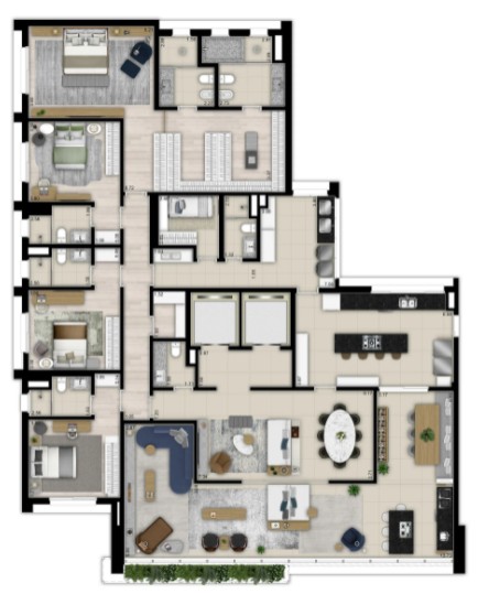 Apartamento, 4 quartos, 281 m² - Foto 20
