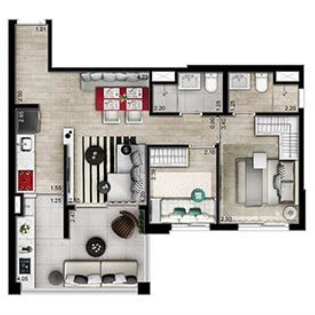 Apartamento, 2 quartos, 60 m² - Foto 40