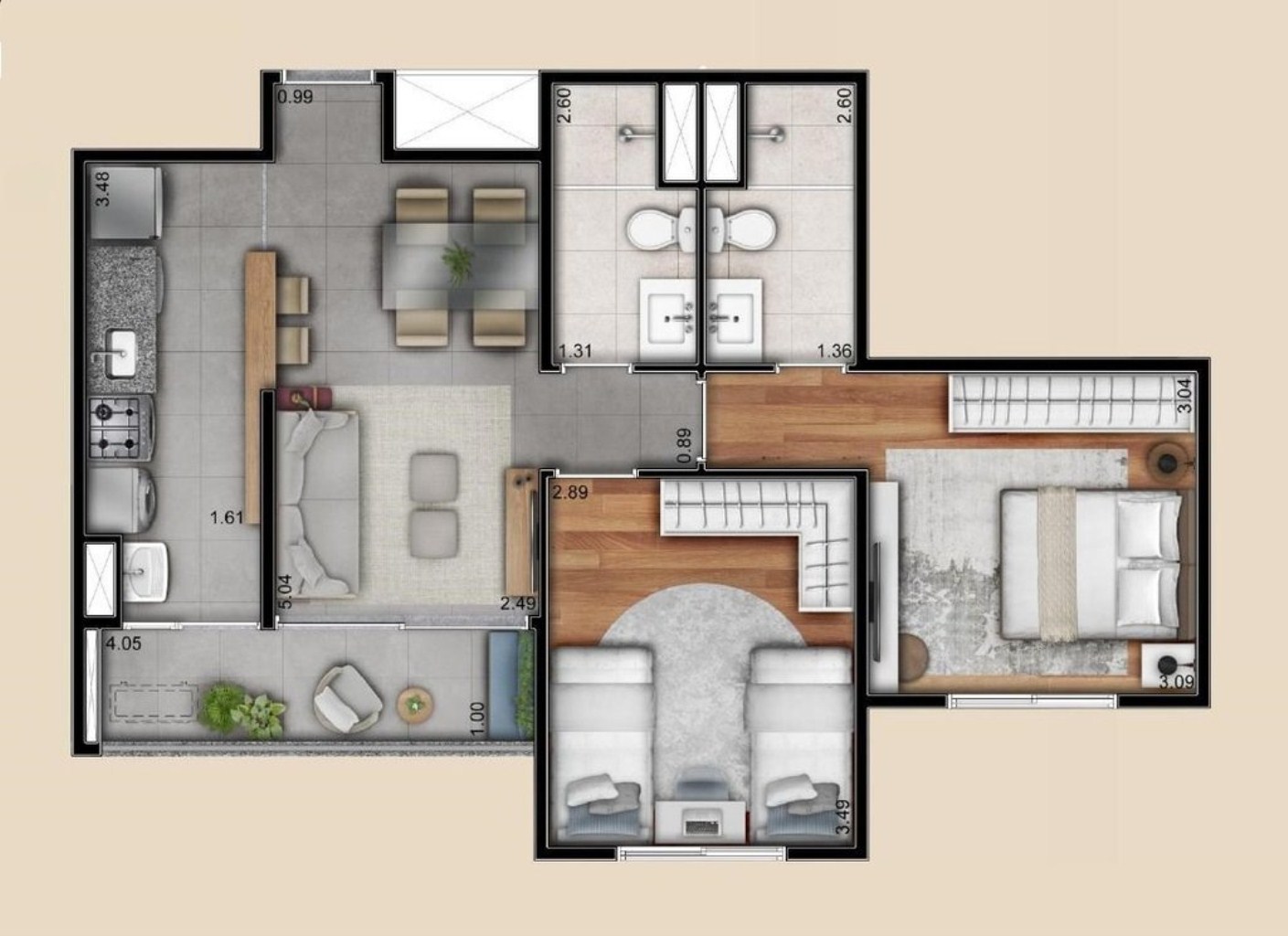 Apartamento, 3 quartos, 76 m² - Foto 23