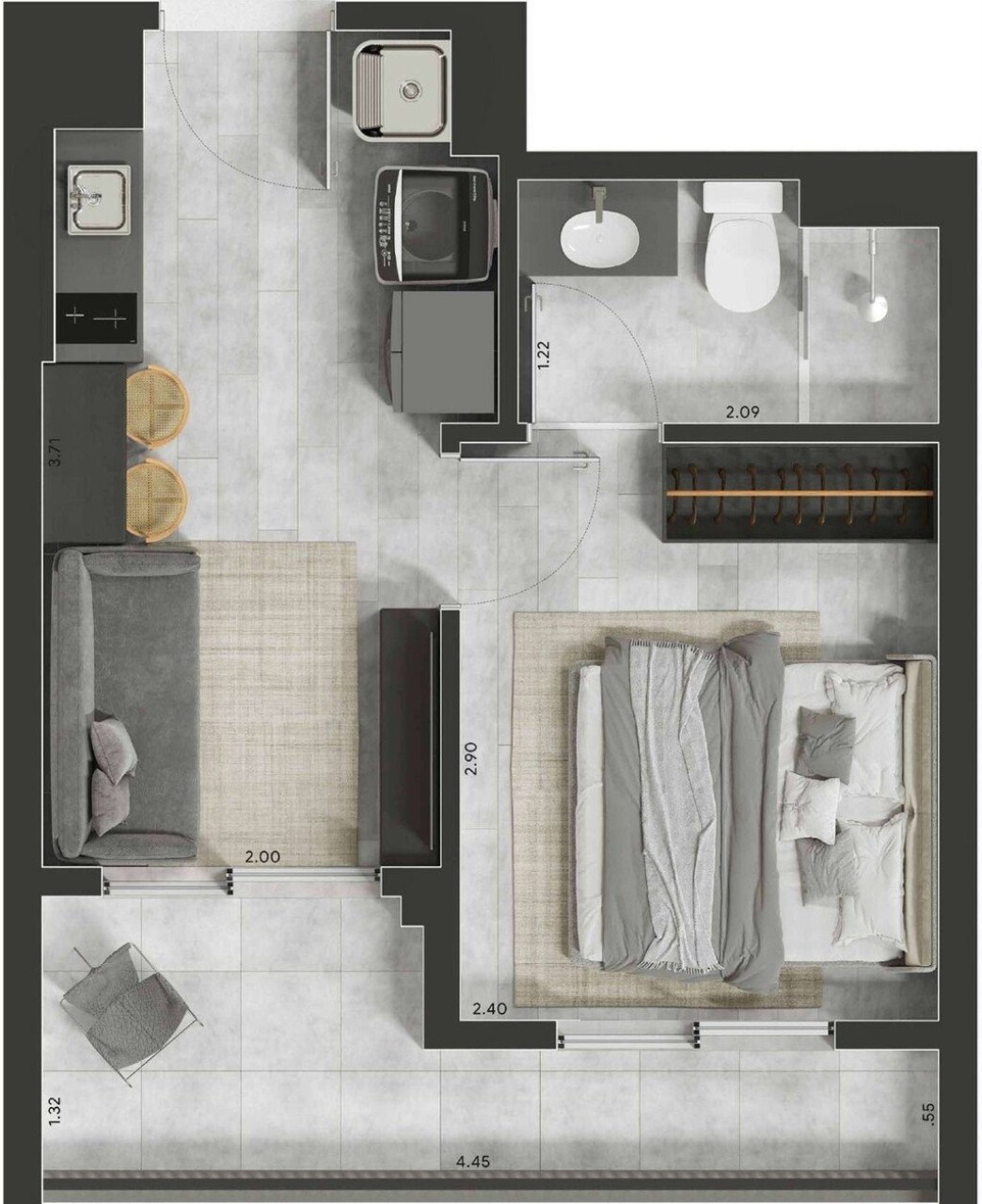 Apartamento, 2 quartos, 36 m² - Foto 28