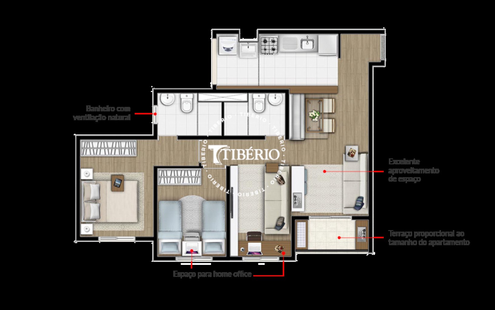 Apartamento, 3 quartos, 59 m² - Foto 38