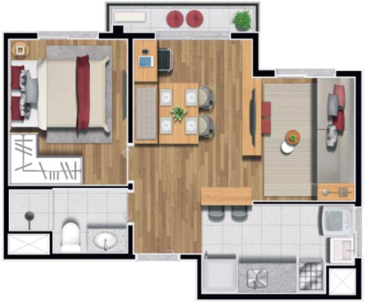 Apartamento, 2 quartos, 35 m² - Foto 21