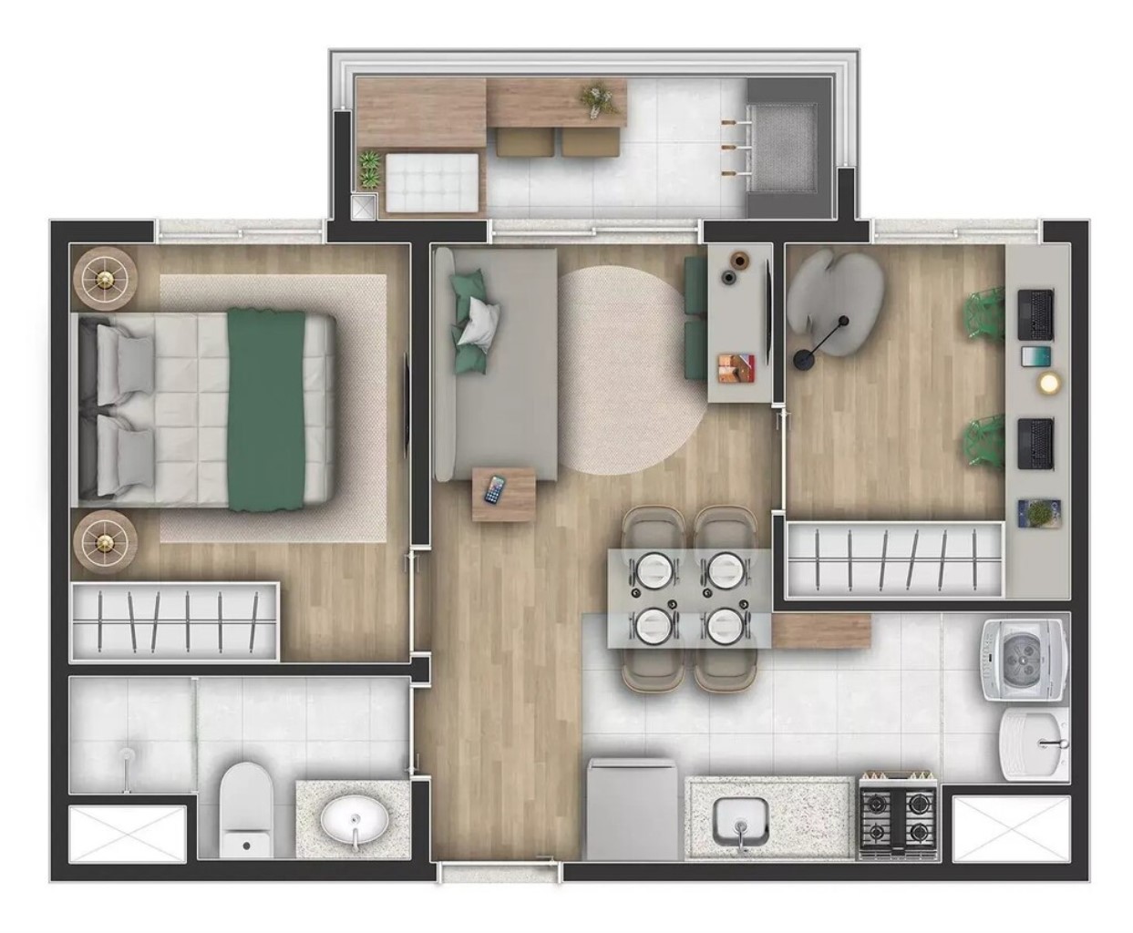 Apartamento, 2 quartos, 38 m² - Foto 6