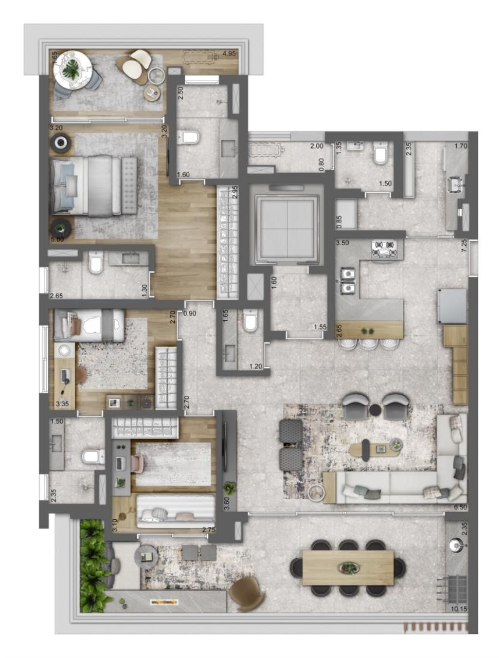 Apartamento, 3 quartos, 226 m² - Foto 17