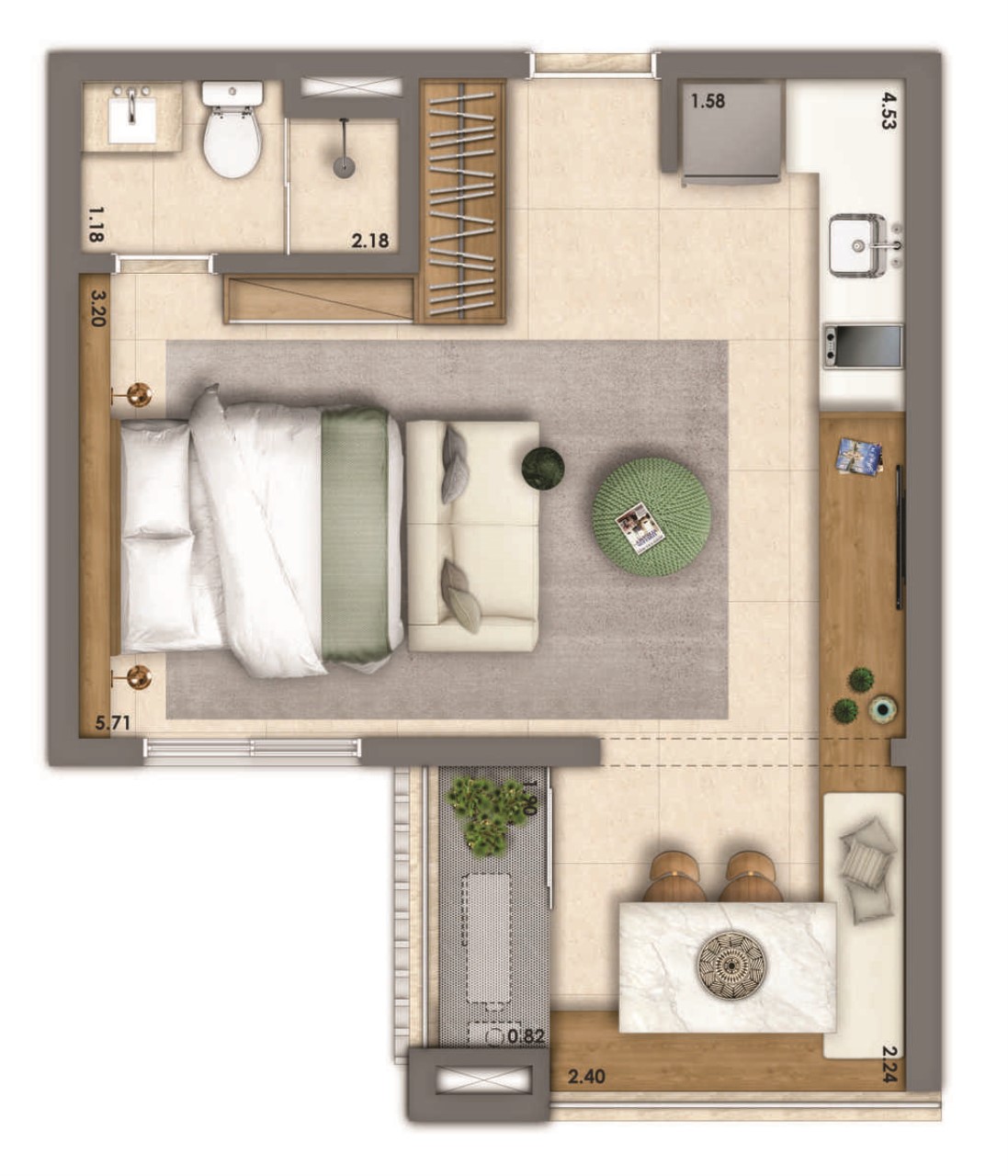 Apartamento, 1 quarto, 37 m² - Foto 27