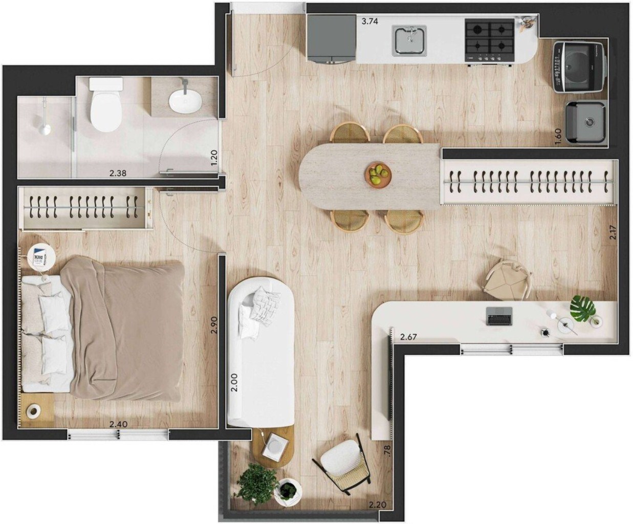 Apartamento, 2 quartos, 36 m² - Foto 20