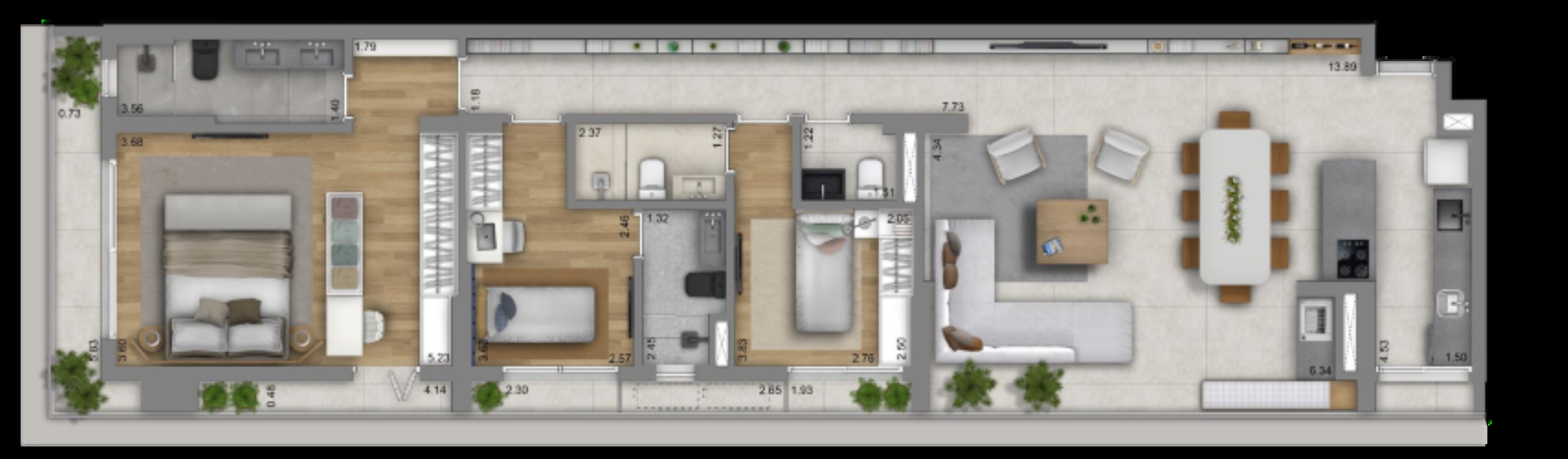 Apartamento, 3 quartos, 133 m² - Foto 23
