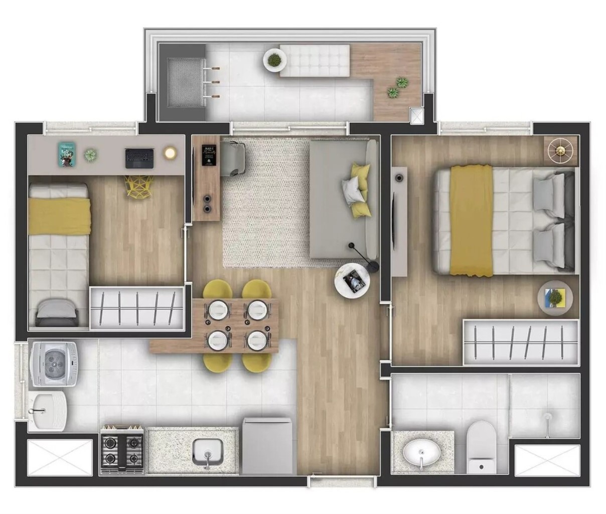 Apartamento, 2 quartos, 38 m² - Foto 7