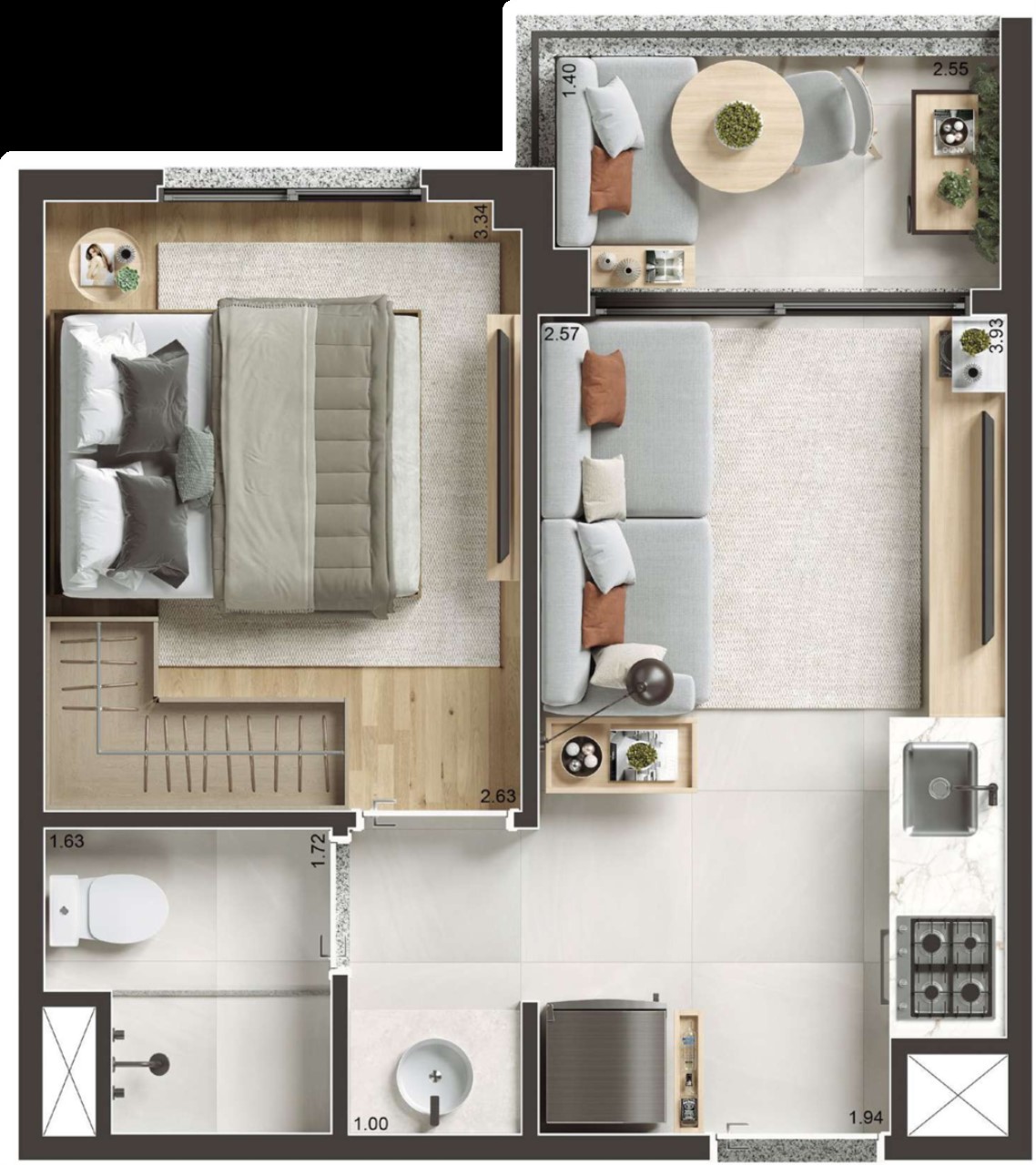 Apartamento, 1 quarto, 36 m² - Foto 24