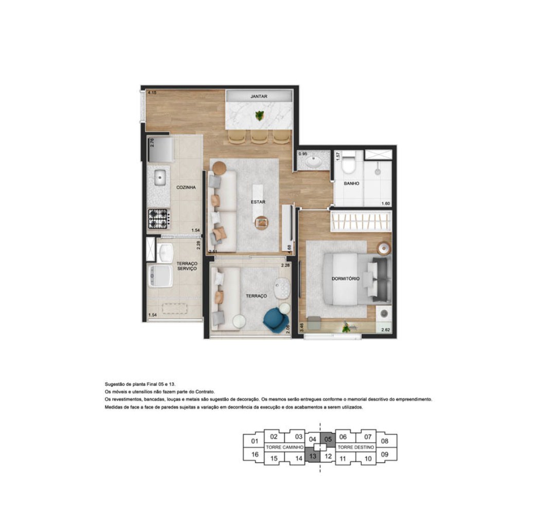 Apartamento, 3 quartos, 65 m² - Foto 39