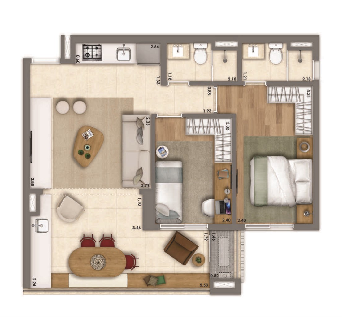 Apartamento, 1 quarto, 37 m² - Foto 31
