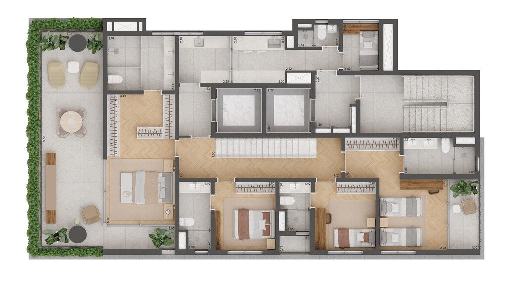 Cobertura, 4 quartos, 319 m² - Foto 22
