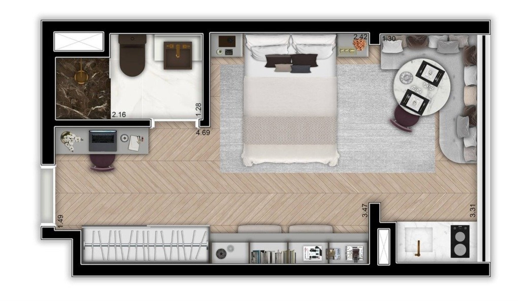 Apartamento, 1 quarto, 31 m² - Foto 26