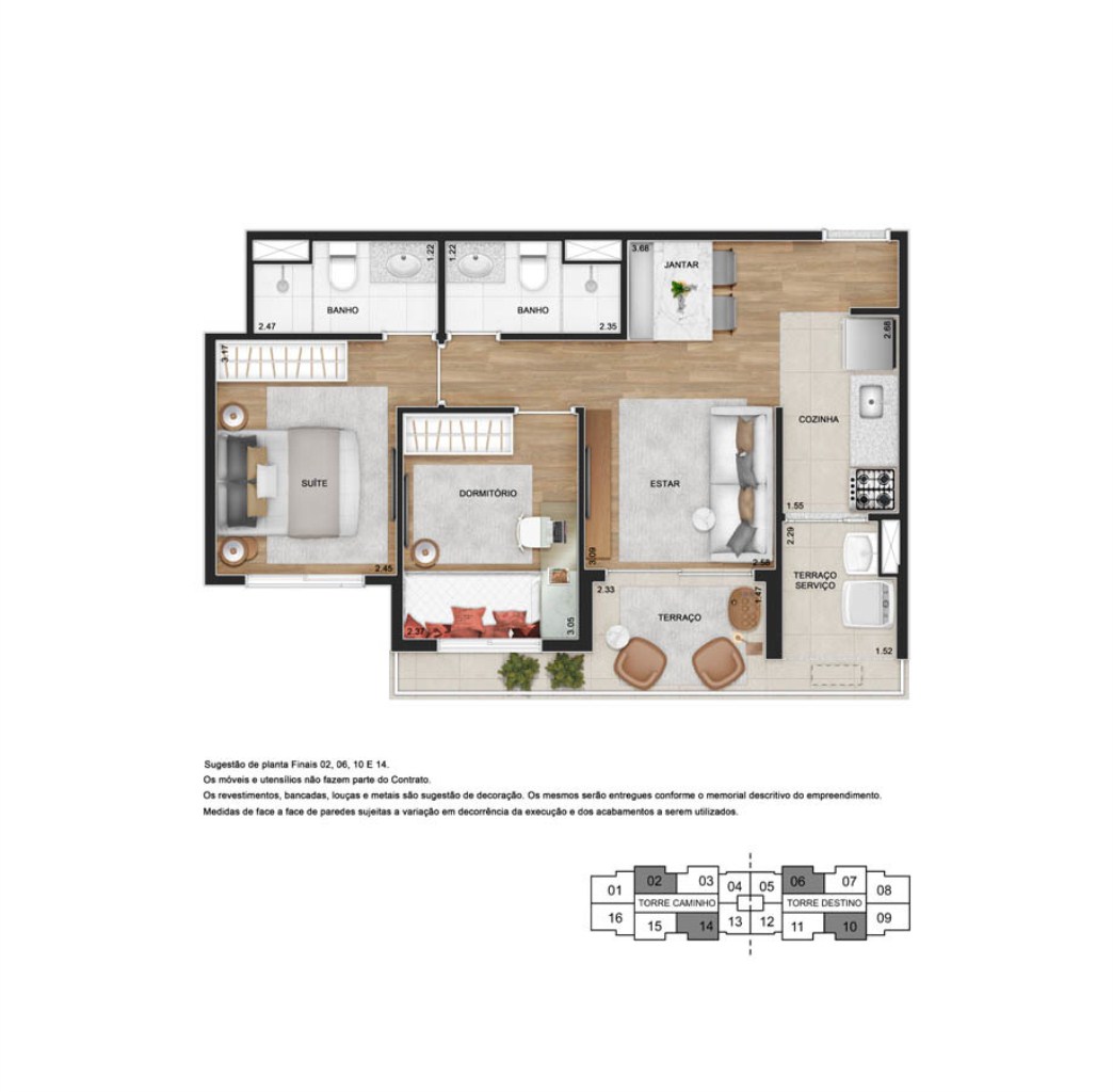 Apartamento, 3 quartos, 65 m² - Foto 40