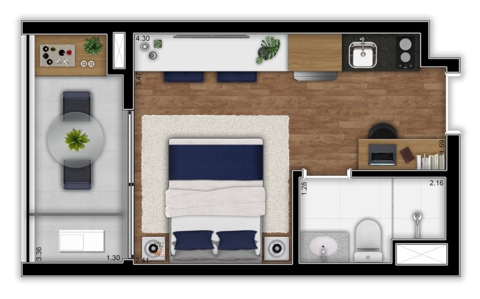 Apartamento, 1 quarto, 31 m² - Foto 27