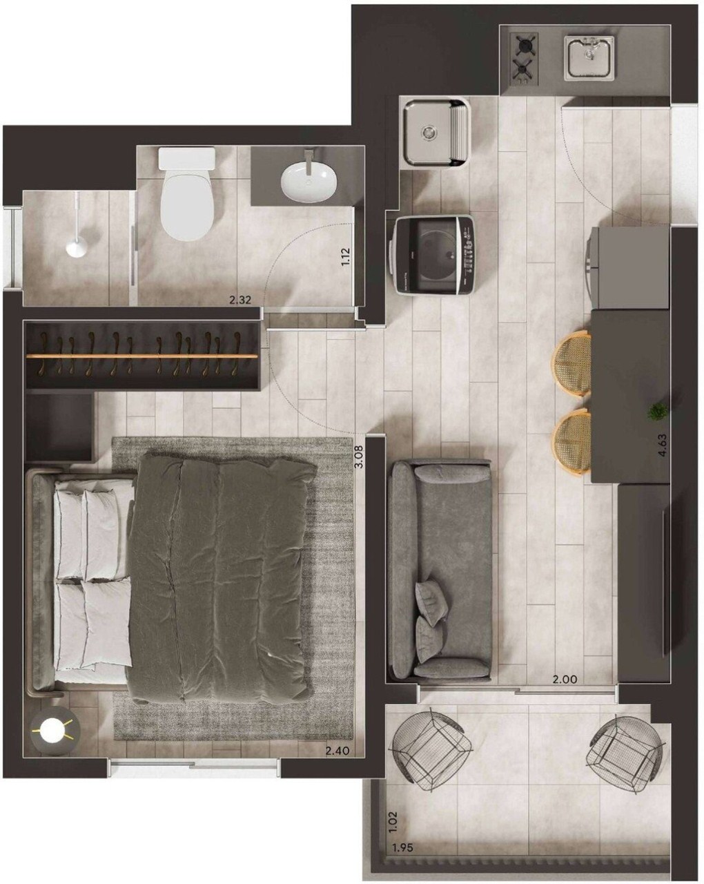 Apartamento, 2 quartos, 36 m² - Foto 22