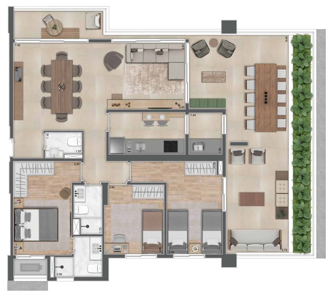 Apartamento, 3 quartos, 141 m² - Foto 42