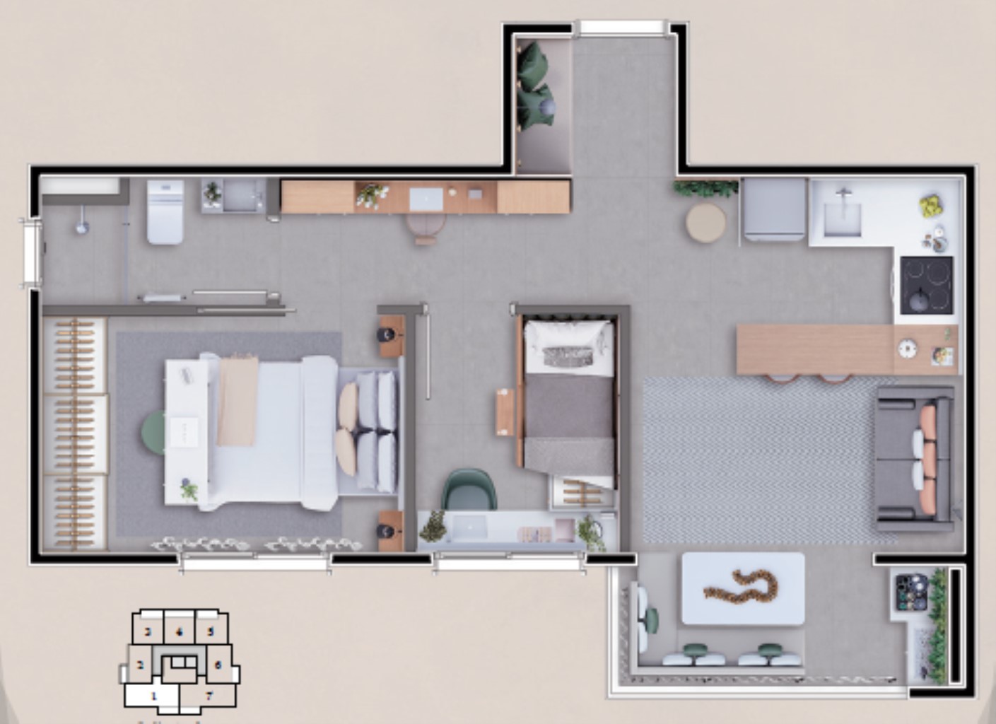 Apartamento, 2 quartos, 42 m² - Foto 21