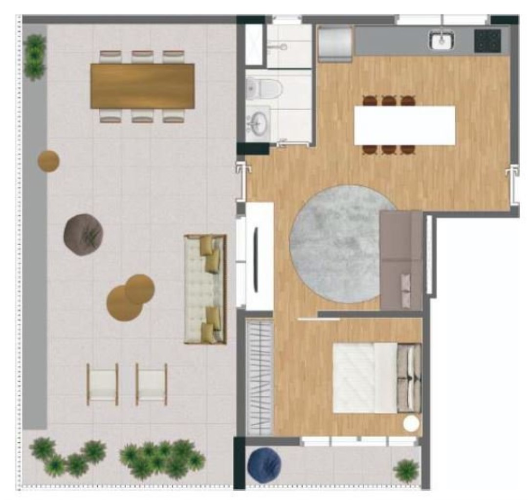 Apartamento, 1 quarto, 46 m² - Foto 23