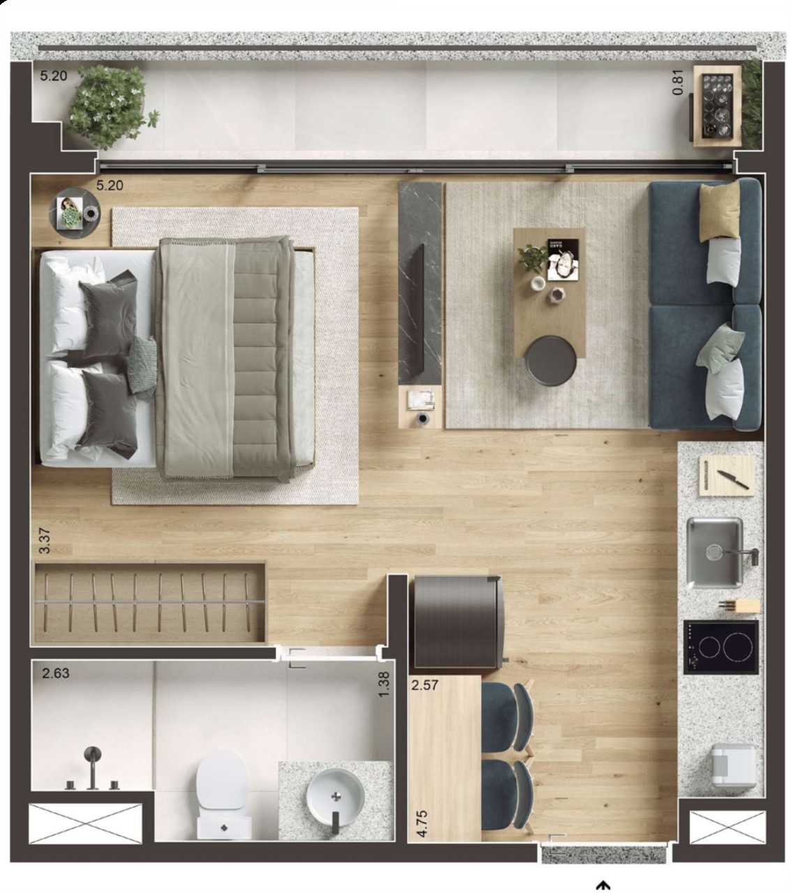 Apartamento, 1 quarto, 39 m² - Foto 25