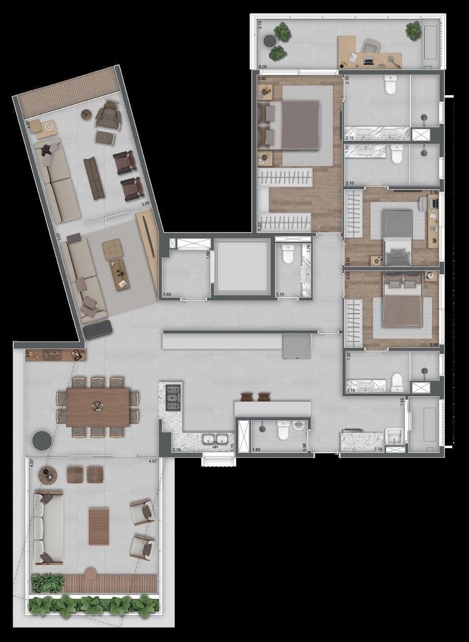 Apartamento garden em Vila Mariana São Paulo SP, apartamento com quintal em São Paulo, Apartamento 3 quartos em Ibirapuera São Paulo SP, apartment br