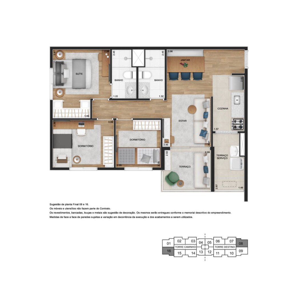 Apartamento, 3 quartos, 65 m² - Foto 42