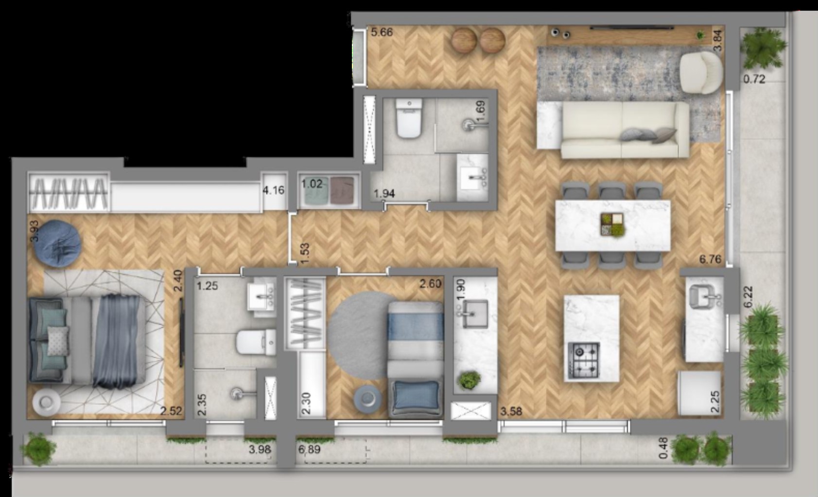 Apartamento, 3 quartos, 133 m² - Foto 21