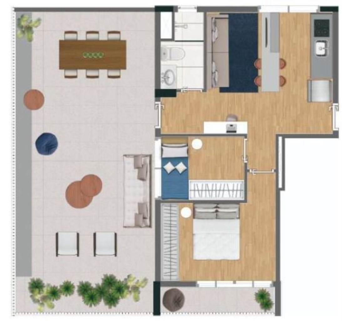 Apartamento, 1 quarto, 46 m² - Foto 22