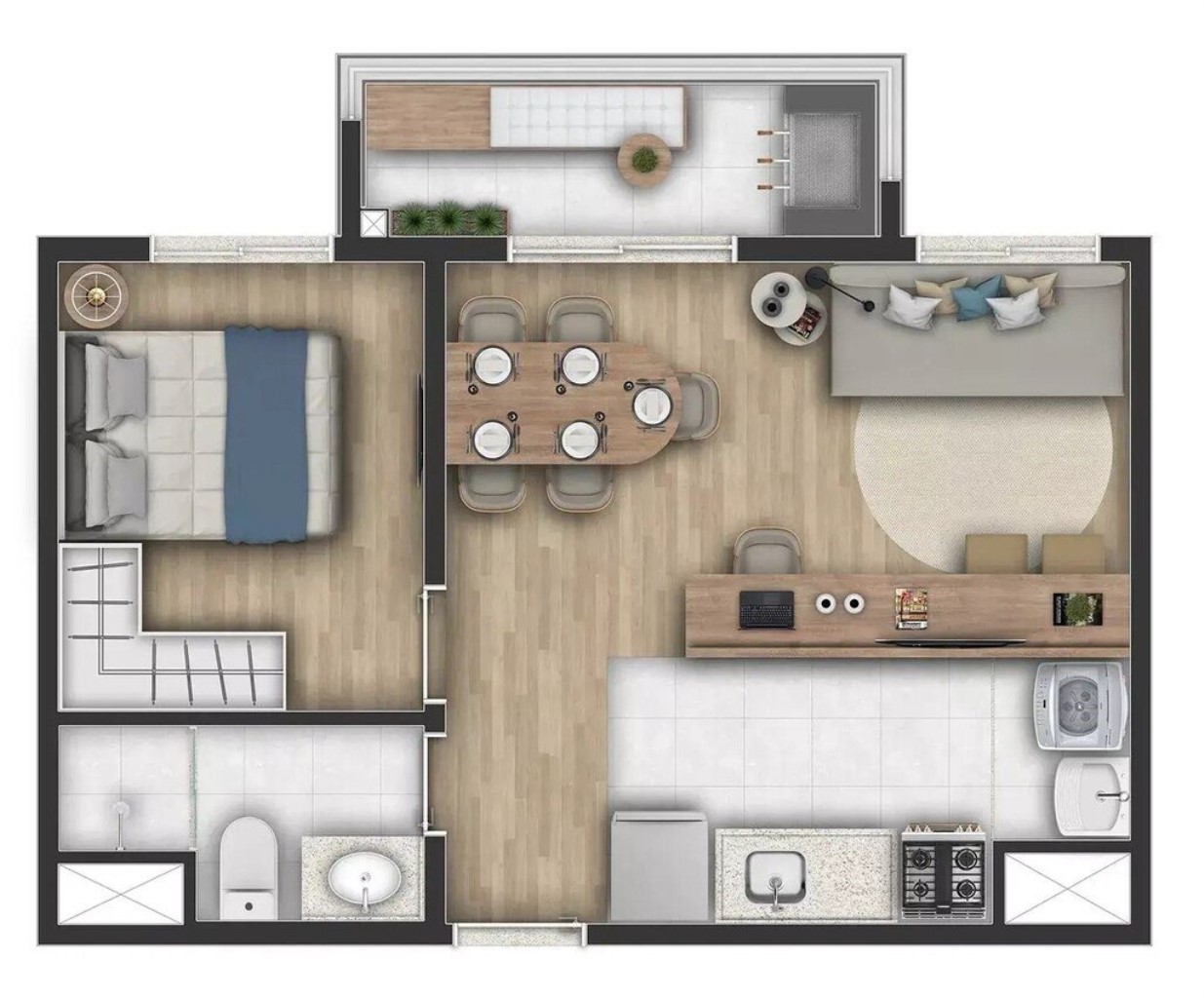 Apartamento, 2 quartos, 38 m² - Foto 5