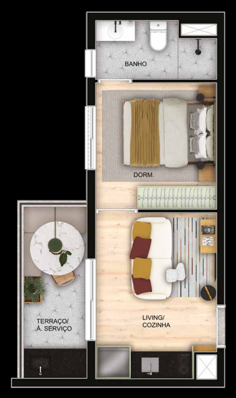 Apartamento, 1 quarto, 24 m² - Foto 31
