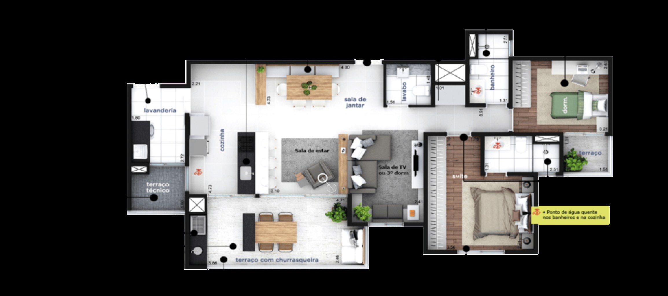 Apartamento, 3 quartos, 102 m² - Foto 19