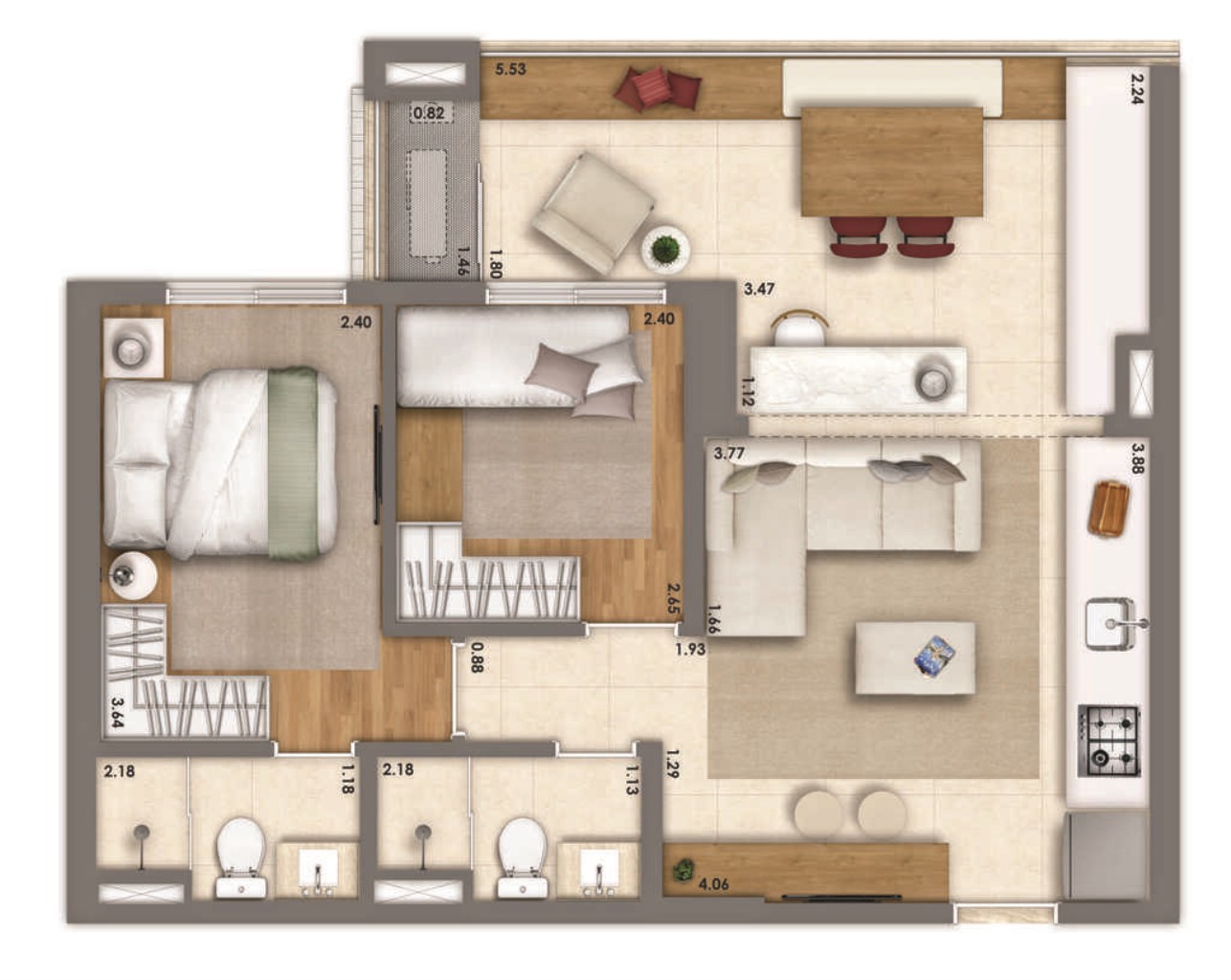 Apartamento, 1 quarto, 37 m² - Foto 29