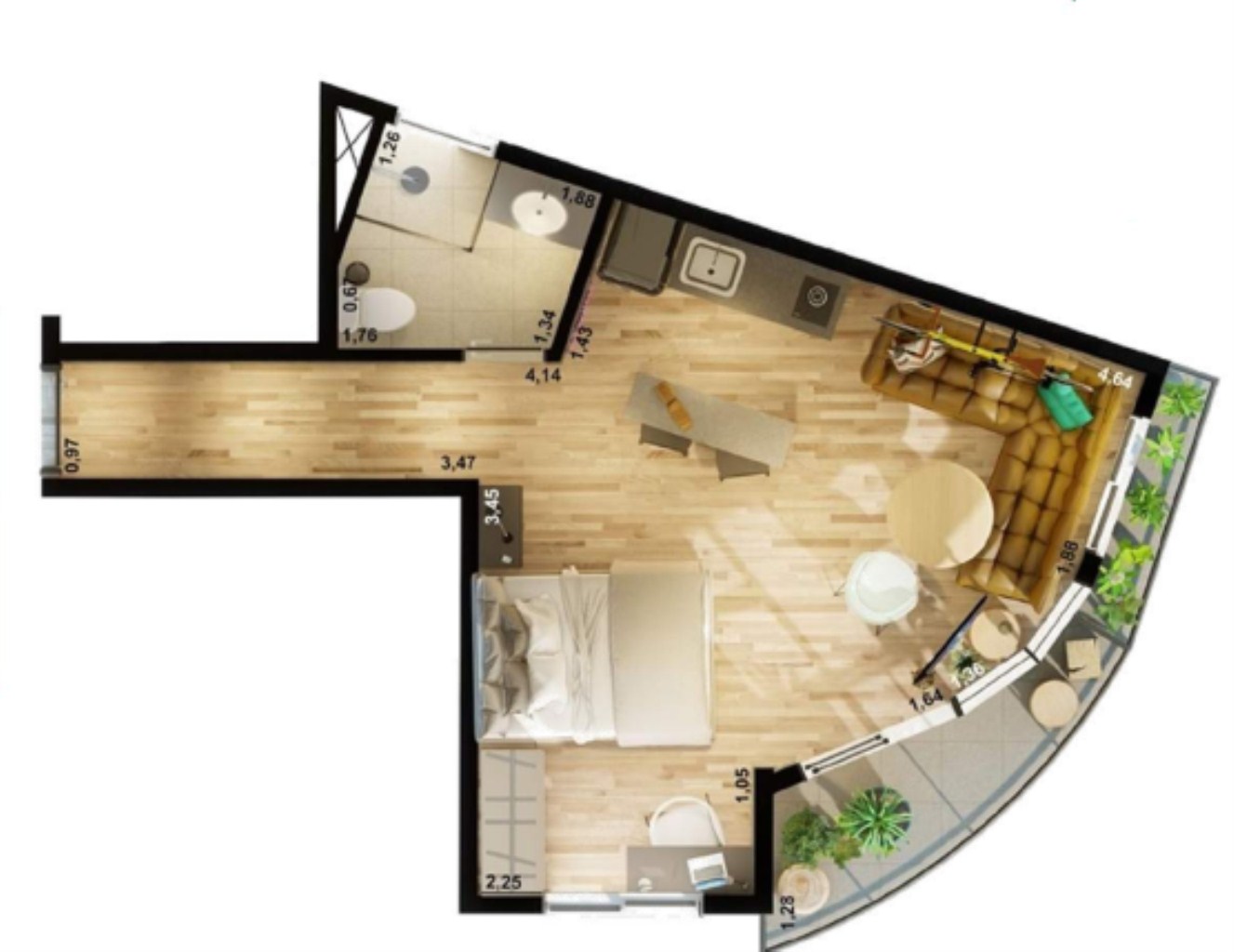 Apartamento, 1 quarto, 55 m² - Foto 18