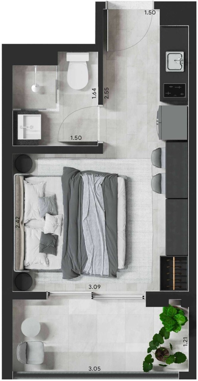 Apartamento, 2 quartos, 36 m² - Foto 26