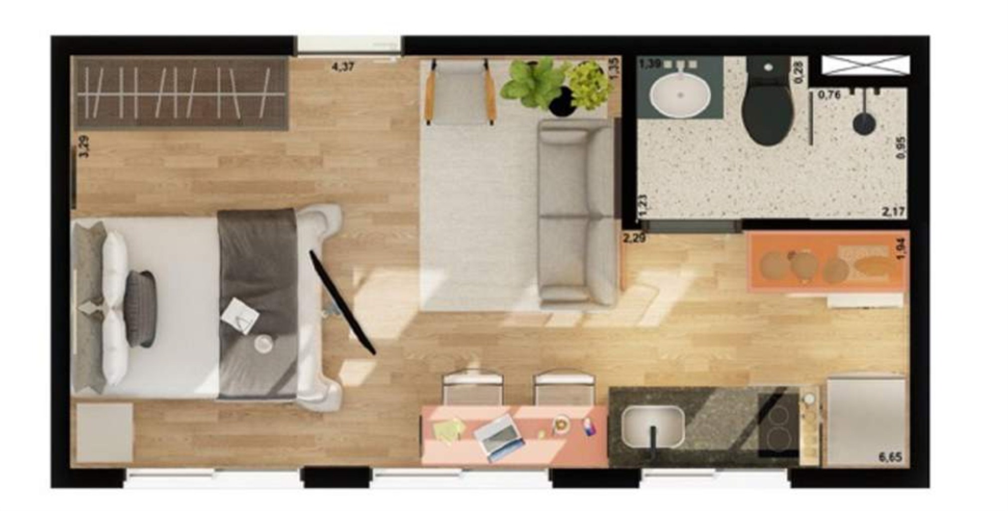 Apartamento, 1 quarto, 55 m² - Foto 17