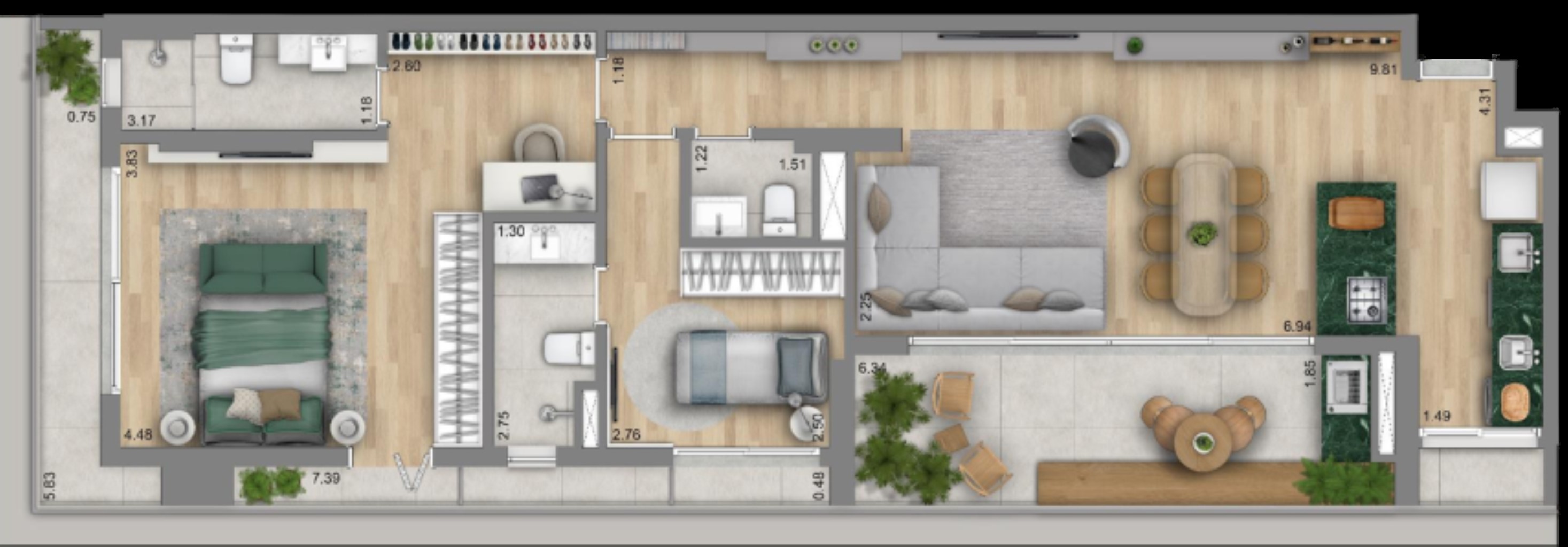 Apartamento, 3 quartos, 133 m² - Foto 22
