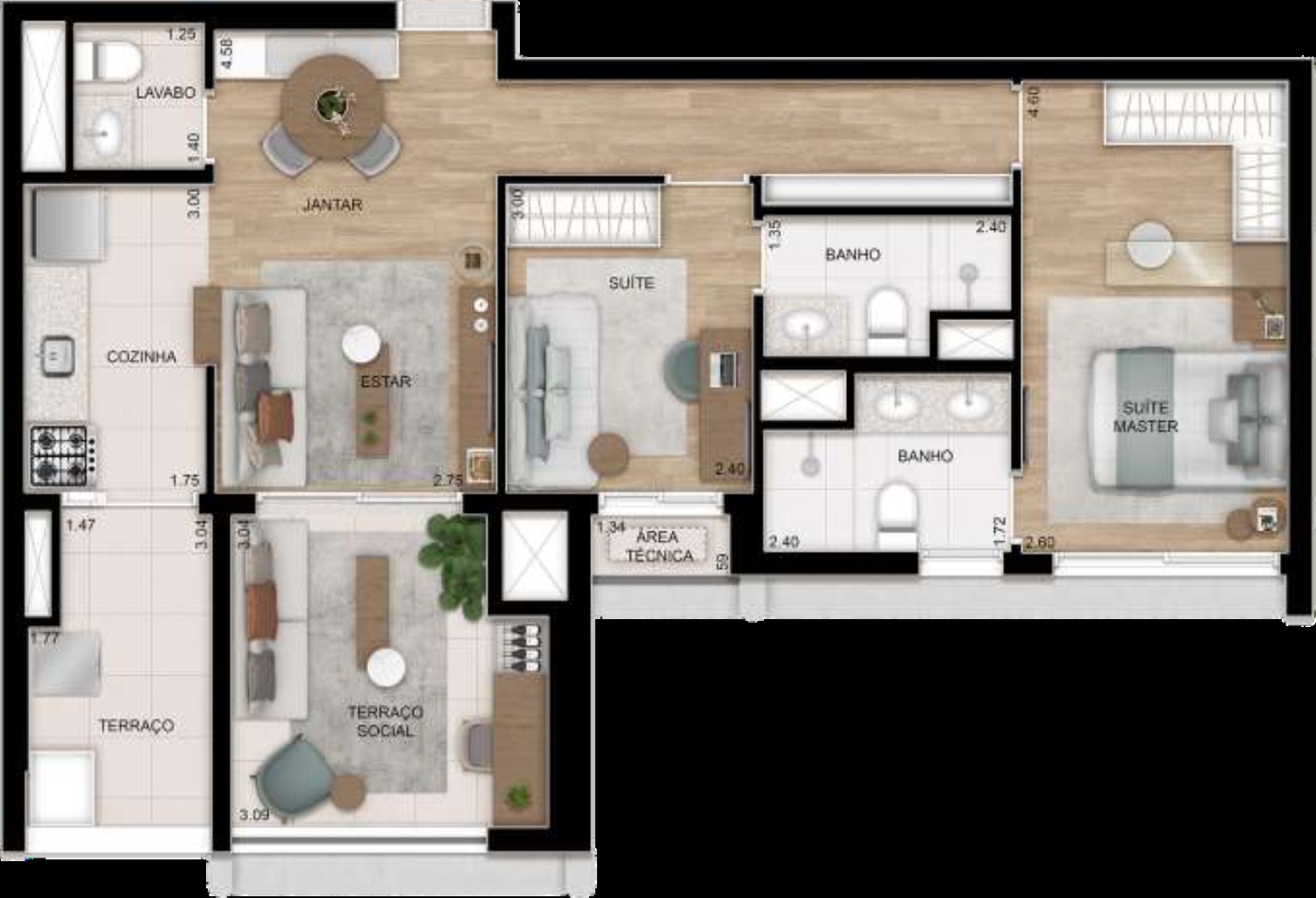 APARTAMENTO RESIDENCIAL em São Paulo - SP, Tatuapé